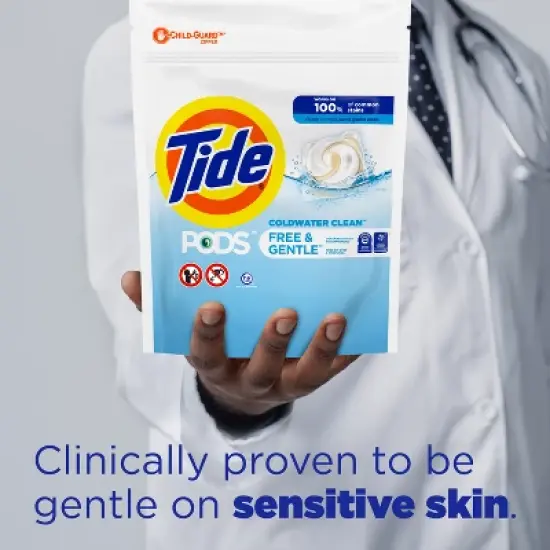 Tide Pods Laundry Detergent Pacs - Free & Gentle image {6}