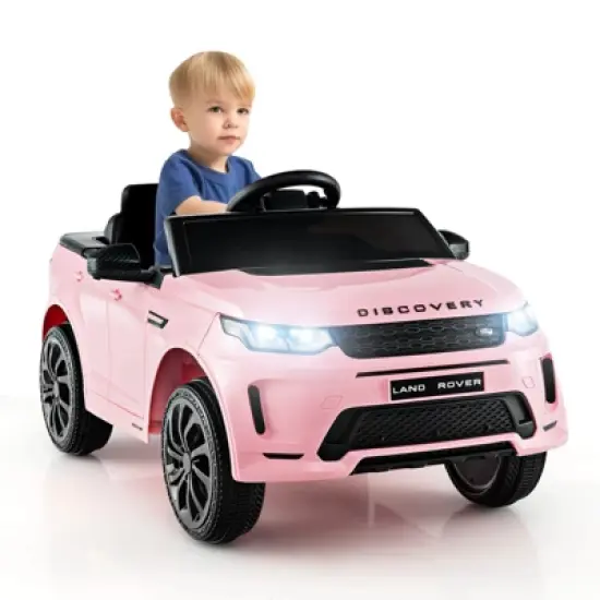 Costway 12V Kids Ride On Car Licensed Land Rover Electric Vehicle w/ Remote Control White\Black\Pink image {11}