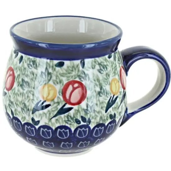 Blue Rose Polish Pottery K090  Manufaktura Bubble Mug image {22}
