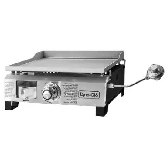 Portable DGL260SNP-D BTU Liquid Propane Gas Griddle - Stainless Steel image {2}