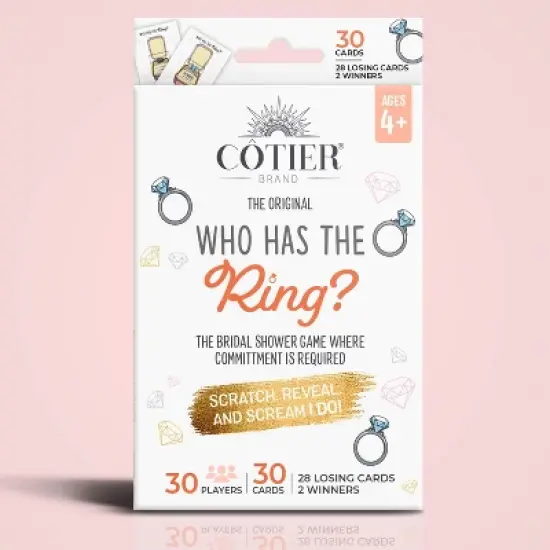 30ct 'Who Has The Ring?' Bridal Shower Scratch Off Game image {3}