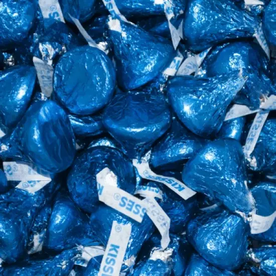 Dark Blue Hershey's Kisses Candy Milk Chocolates image {5}