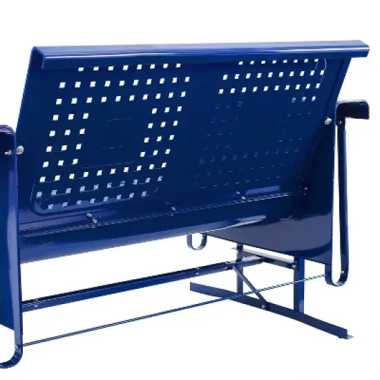Bates Outdoor Metal Sofa Glider - Navy - Crosley image {7}