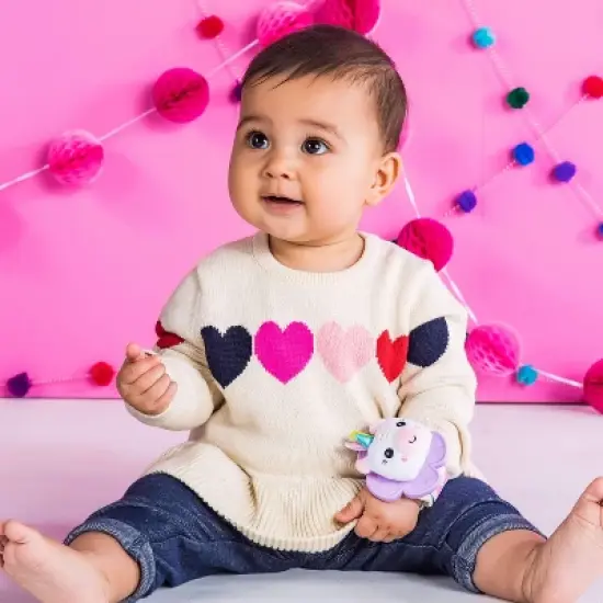 Bright Starts Rattle & Teether Wrist Pals Toy - Unicorn & Llama image {2}