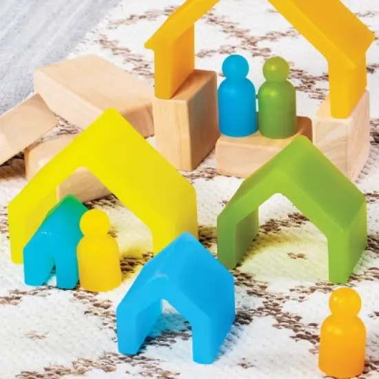 Kaplan Early Learning Discovery Stackers - Natural House - 5 Pieces image {5}