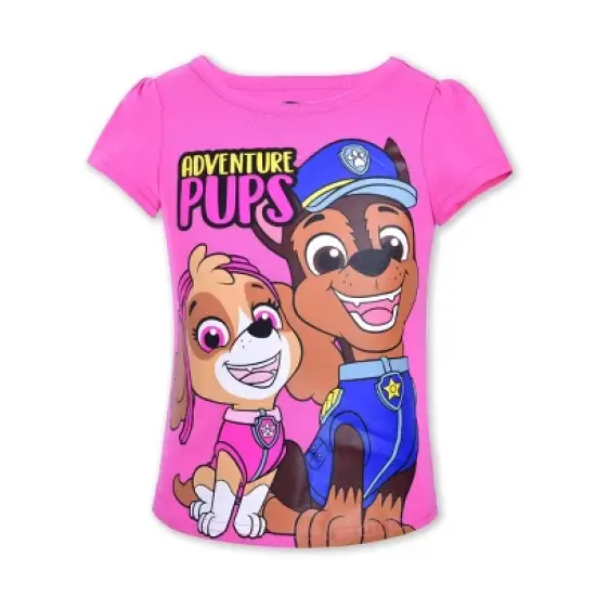 Nickelodeon Girl's 4-Pack Pawsome Explorer Paw Patrol Short Sleeve Graphic Tee Set for toddler image {4}