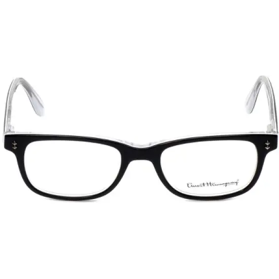 Ernest Hemingway Designer Reading Glasses H4617 Black Crystal 48 mm CHOOSE POWER image {1}
