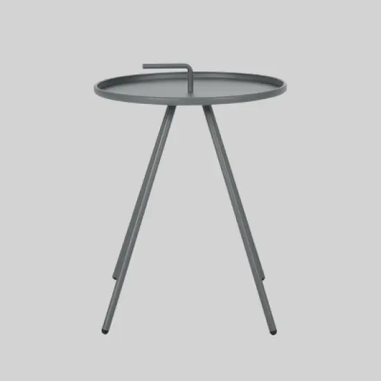 3pc Glasgow Aluminum and Mesh Patio Chat Set Silver - Christopher Knight Home image {3}