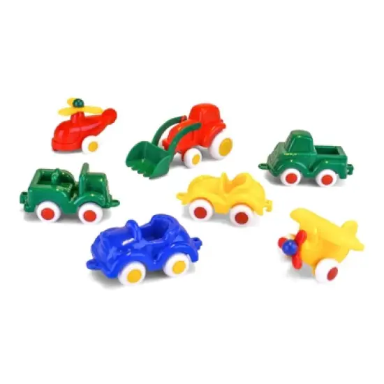 VikingToys Mini Chubbies, Mixed Vehicles, 7 Pieces image {1}