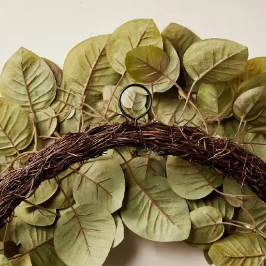 24" Faux Fall Leaf Wreath - Hearth & Hand&trade; with Magnolia image {3}