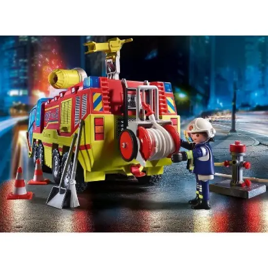 Playmobil Fire Engine with Truck image {1}