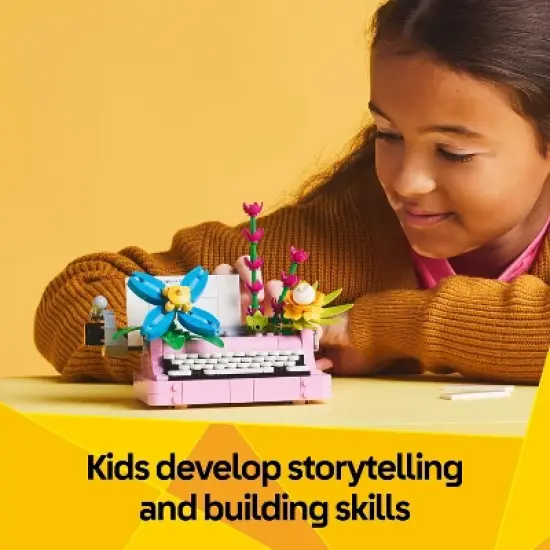 LEGO Creator 3 in 1 Typewriter with Flowers Building Toy with 3 Options Flowerpot or Keytar 31169 image {4}