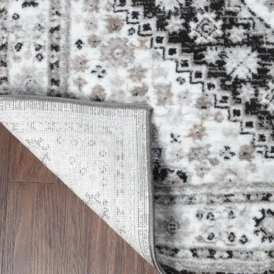 Contemporary Abstract Washable Indoor Area Rug by Blue Nile Mills image {3}