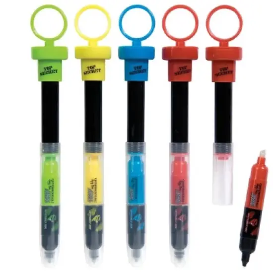 Top Secret 5-in-1 Spy Pens (4 Pack) - Invisible Ink, Decoder, Magnifier, Hidden Compartment image {3}