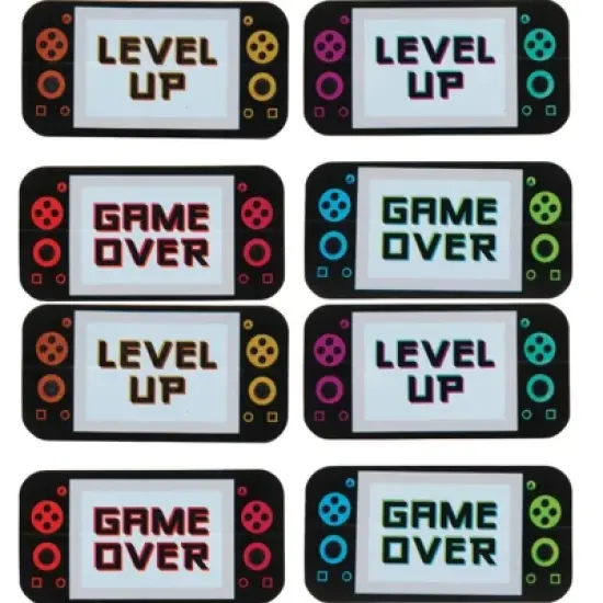 Handheld Game Glitch, Game Over, Level UP, Erasers (12x pcs) image {2}
