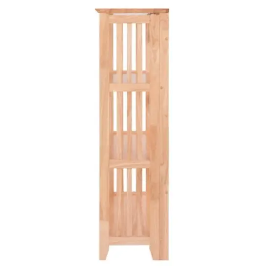 42" 4 Tier Foldable Bookshelf Natural - Winsome image {7}