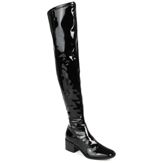 Journee Collection Womens Mariana Tru Comfort Foam Block Heel Over The Knee Boots image {9}