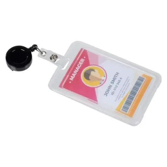 Juvale 100 Pack Retractable ID Badge Holder Reel for Cards with Clips, Bulk for Nurses and Teachers, Office Supplies, Name Badge for Work, 26.5 In image {6}