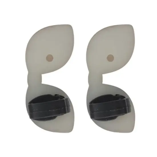 Unique Bargains Bow Shoelace Charms Black White 1 Pair image {3}