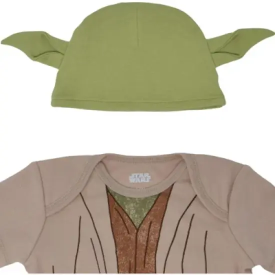 Star Wars The Child Baby Cosplay Bodysuit and Hat Set Newborn to Infant  image {4}