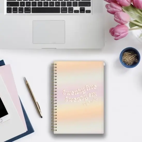 Blue Sky 5"x8" 2025-2026 Weekly/Monthly Zip Pouch Wirebound Planner Mayana Ombre image {1}