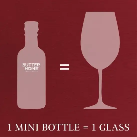 Sutter Home Cabernet Sauvignon Red Wine - 4pk/187ml Bottles image {5}