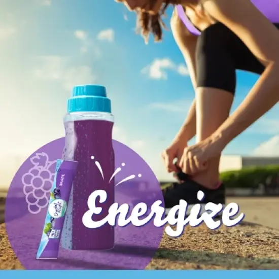 Crystal Light On the Go Grape Energy Drink Mix - 10pk/0.11oz Stix image {3}