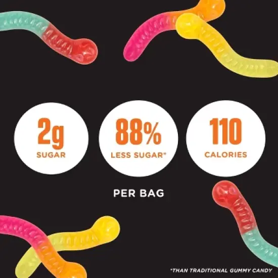 SmartSweets Halloween Gummy Worms Candy - 1.25oz image {4}