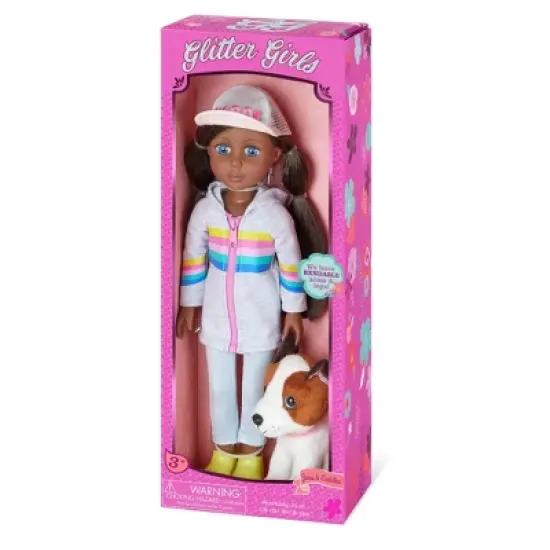 Glitter Girls Jana with Dog Plush Cuddles 14" Doll & Pet Set image {5}