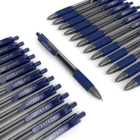 Arteza Retractable Gel Ink Pens Set, Blue - 24 Pack image {2}