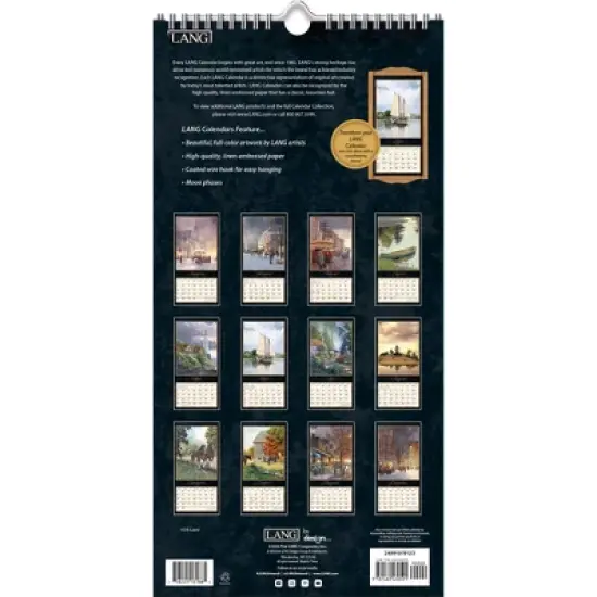 Lang 2024 Vertical Wall Calendar 24"x12" Treasured Times image {3}