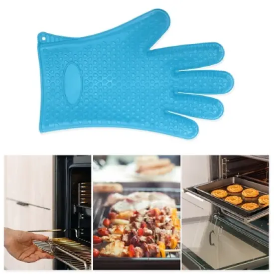 Unique Bargains Heart Shape Oven Mitts 1 Pc image {4}