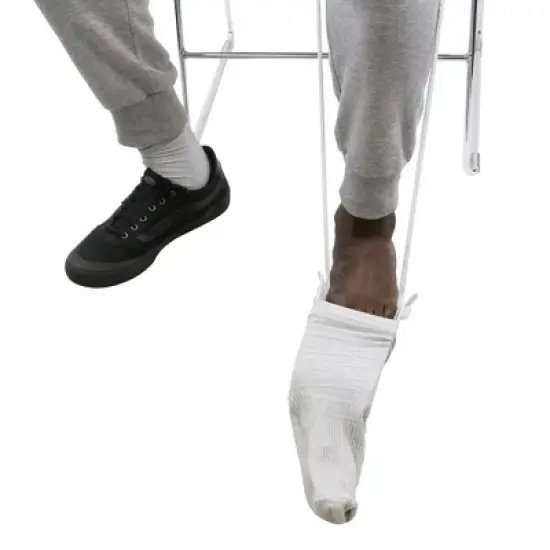 FabLife Deluxe Sock / Stocking Aid 12 X 8 X 10 Inch White / Black Continuous Loop Handle / Formed 86-0040 1 Each image {4}