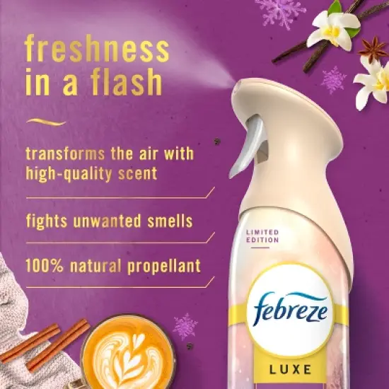 Febreze Luxe Air Freshener - Cuddle Weather - 8.8oz image {2}