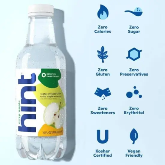 hint Crisp Apple Flavored Water - 16 fl oz Bottle image {1}