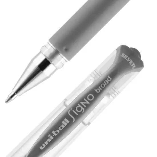 uni-ball IMPACT Gel Pen Bold Point Silver Ink (60658) 812106 image {1}
