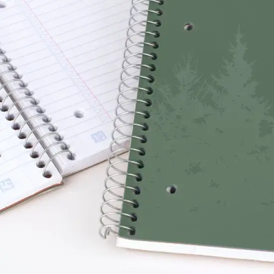 Five Star 100g College Ruled Notebook 11"x9.75" Olympic Green: Spiral, Single Subject, 100 Pages, 3 Hole Punched image {2}