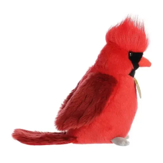 Aurora Small Cardinal Miyoni Realistic Stuffed Animal Red 8" image {2}