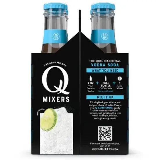 Q Mixers Club Soda - Case of 4/6/6.7 fz image {3}