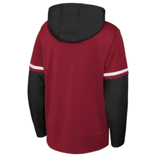 MLB Arizona Diamondbacks Boys' Long Sleeve Twofer Poly Hooded Sweatshirt image {2}