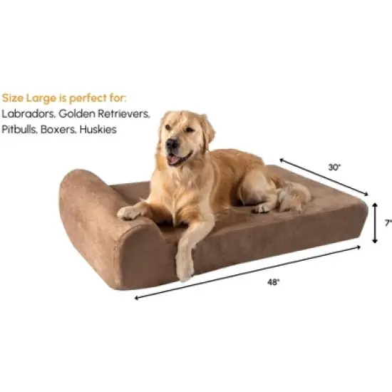 Big Barker 7" Orthopedic Dog Bed - Headrest Edition image {6}