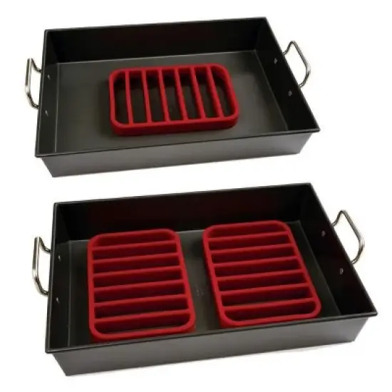 Norpro 9" x 6" Nonstick Silicone Rectangle Roast Rack and Trivet image {5}