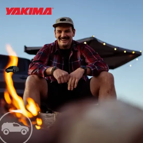 Yakima MajorShady 270 RH Vehicle Roof Mounted Awning Outdoor Rugged Vinyl Travel Cover 80 Square Feet Sun Protection Tent, Black image {3}