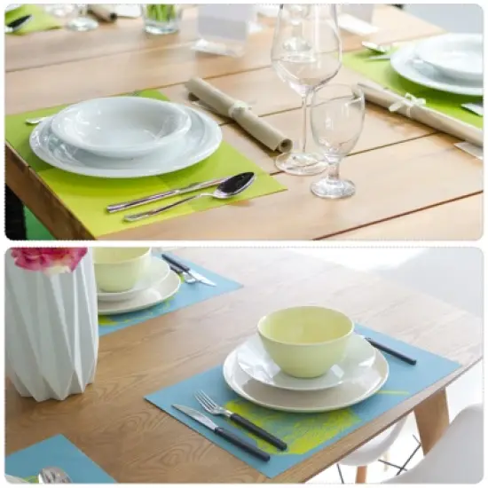 Unique Bargains Dining Table Silicone Heat Resistant Non-Slip Washable Baking Mat 2 Pcs image {3}