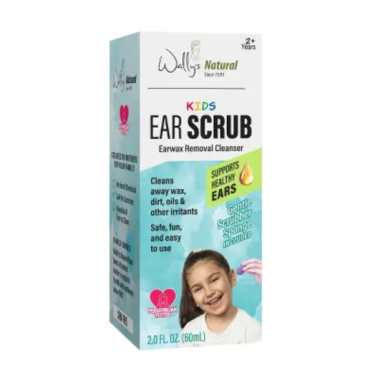 Wally's Natural Kids' Ear Scrub Liquid - 2oz image {2}