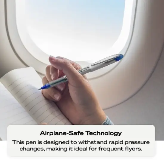 uni-ball Vision Elite Rollerball Pens Bold Point Black Ink 470087 image {6}