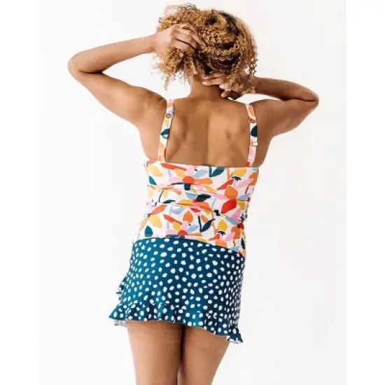 Lime Ricki Women's June Floral Tankini Top image {1}