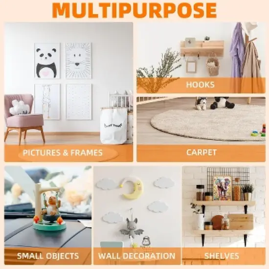 Deli Double Sided Tape Heavy Duty, Nano Tape, Double Sided Mounting Tape, Clear Adhesive Tape for Hanging Picture, Photo Deco. image {6}