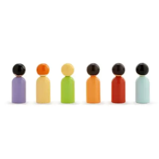 DEMDACO Hopeful Rainbows Wooden Dolls image {1}