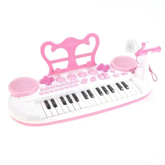 Link Link Worldwide Ready! Set! Play! 31-Key Electronic Keyboard Piano With Microphone, Musical instrument For Kids image {8}
